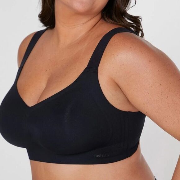 Luvlette Plus Dream Curve 2nd Skin W/out Underwire bra black size 44C NWT in pkg - Picture 3 of 7